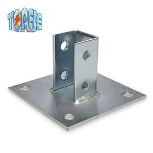 Unistrut Square Perforated Channel Base Post