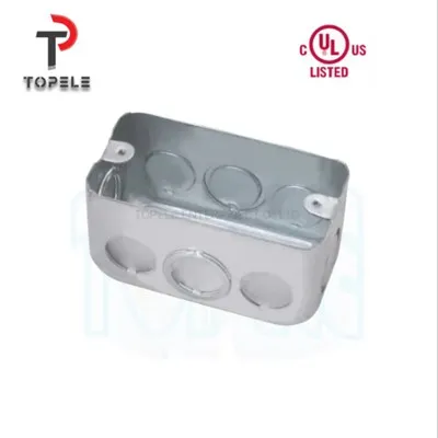 Elektrická kovová elektroinštalačná krabica 4x2 obdĺžniková krabica Elektrická príručná krabica prepojovacia krabica